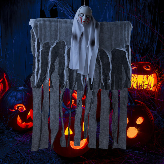 Decoración Halloween Calavera Fantasma Casa Embrujada - Adornos Terror para Fiestas Infantiles