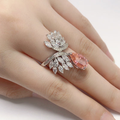Anillo de Plata y Oro con Diamante Talla Brillante de 4 Quilates - Image 9