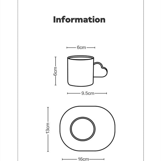 Juego de Taza y Plato Artesanal Corazón Coffee - Image 7