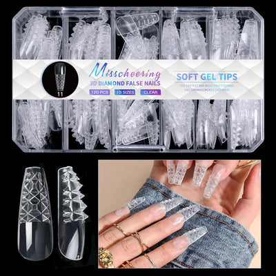 Puntas de Uñas 3D Diamond Wear de Larga Duración - Image 15