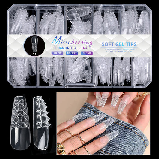 Puntas de Uñas 3D Diamond Wear de Larga Duración - Image 15