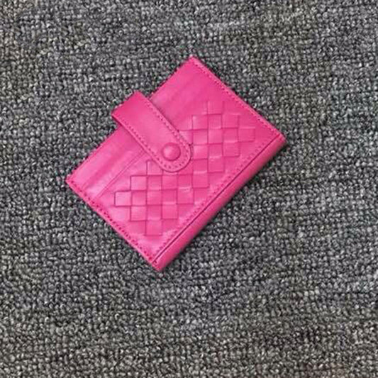 Billetera Delgada de Piel de Oveja con Múltiples Compartimentos