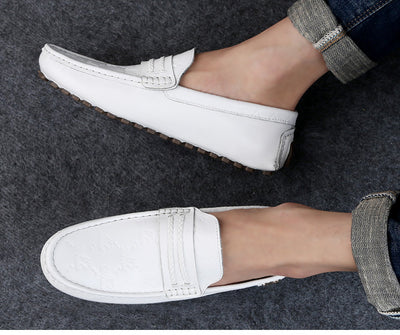 Mocasines de Cuero Auténtico Talla Grande para Conducir Hombre - Image 4