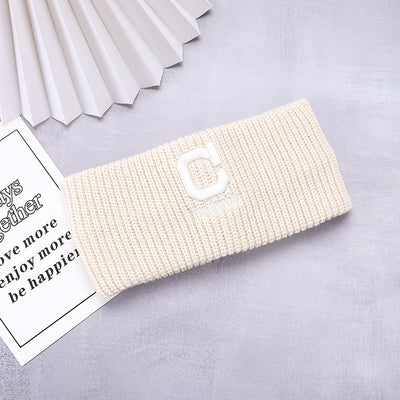 Banda para Cabello Tejida con Letra C Retro Net Red Estilo Minimalista - Image 20