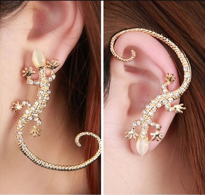 Aretes de Ópalo con Diseño de Lagartija Expresiva - Image 10