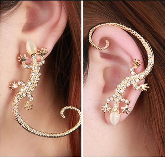 Aretes de Ópalo con Diseño de Lagartija Expresiva - Image 10