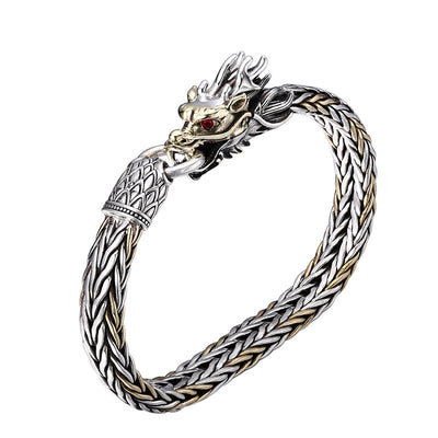 Pulsera Tejida Plata 925 Diseño Grifo Grosor Premium - Image 5