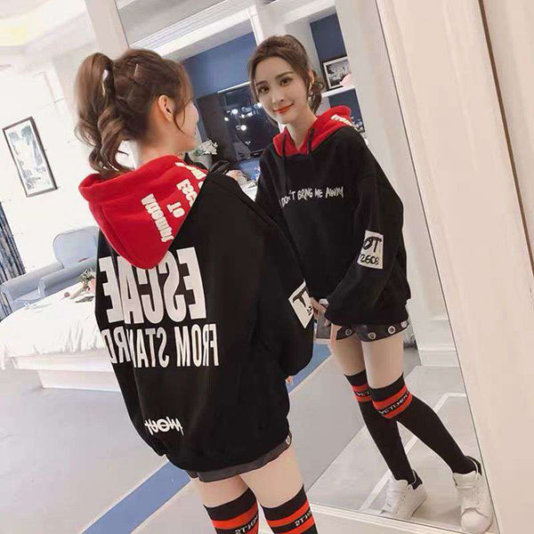 Chaqueta Hoodie Gruesa de Terciopelo para Mujer - Corte Holgado y Cómodo