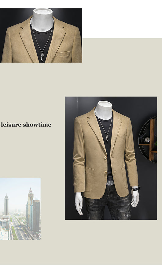 Blazer Casual de Pana Slim Fit para Hombre - Image 10
