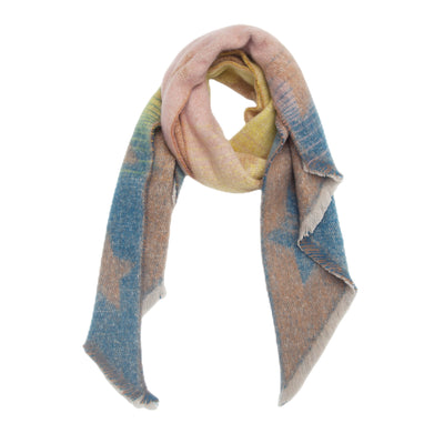Chal Cálido Mujer Tejido Jacquard Combinado Otoño Invierno XINGX - Image 8