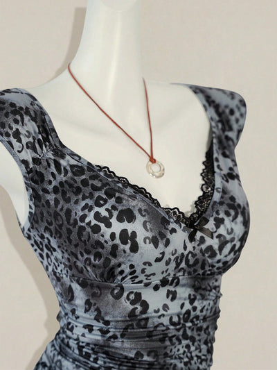 Chaleco Vintage Cuello V con Cintura de Encaje Reductor - Image 18