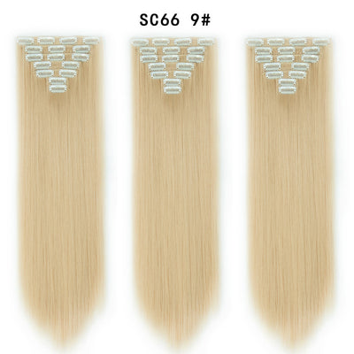 Set de Extensiones de Cabello con 16 Clips - Peluca de Fibra Sintética Premium - Image 11