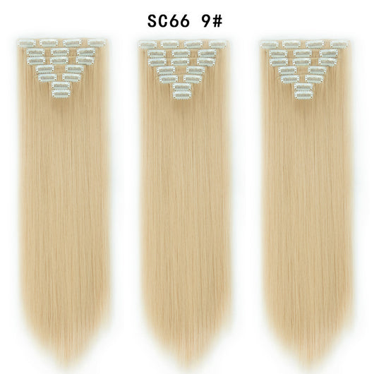 Set de Extensiones de Cabello con 16 Clips - Peluca de Fibra Sintética Premium - Image 11