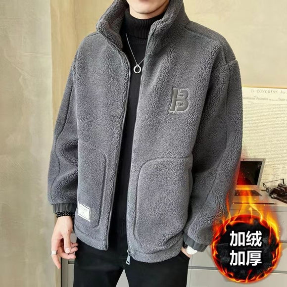 Abrigo de Lana de Cordero para Hombre - Otoño e Invierno