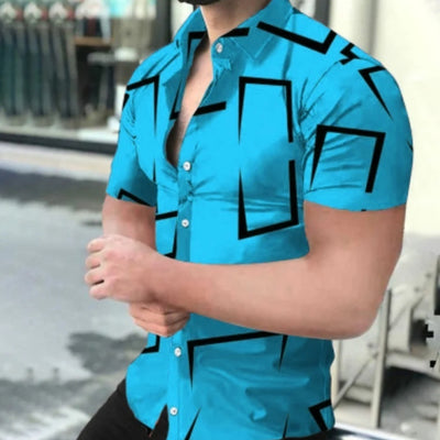 Camisa Manga Corta Hombre con Impresión Digital HD