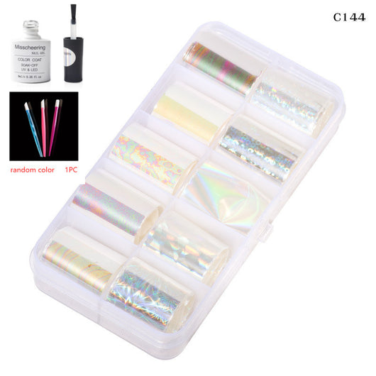 Set de 12 Láminas Decorativas para Uñas - Transferencias Nail Art - Image 54