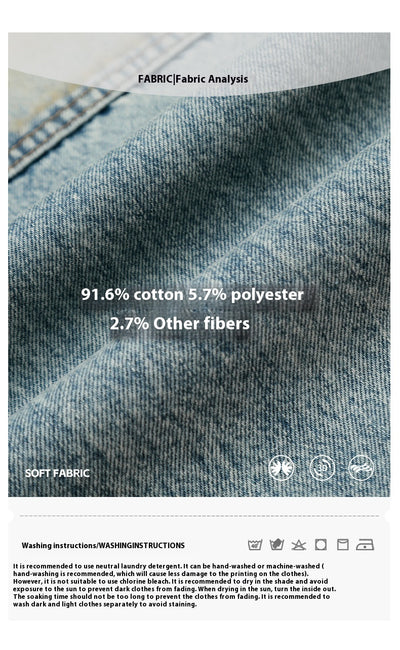 Jeans Rectos Vintage Desteñidos Estilo Americano - Image 13