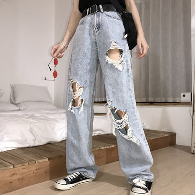 Pantalones Rectos Oversize de Cintura Alta para Hombre - Image 4
