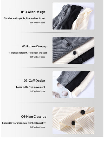 Cardigan de Punto con Solapa para Hombre - Estilo Moderno y Versátil - Image 12