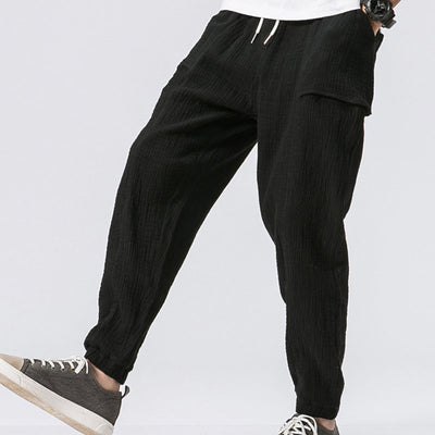 Pantalones Casuales de Doble Capa con Efecto Arrugado y Corte Acampanado - Image 13