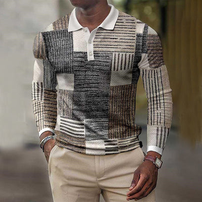 Camisa Retro de Manga Larga con Estampado Casual - Image 13