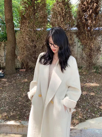 Abrigo de Lana Oversize Tipo Blazer Largo - Image 35