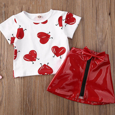 Conjunto de Ropa de Verano para Niñas - Playera Adorable y Cómoda