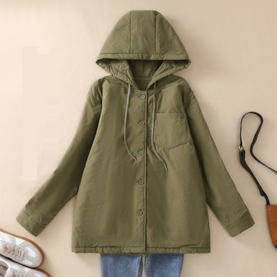 Abrigo Acolchado Elegante Oversize con Capucha para Tallas Grandes - Image 4