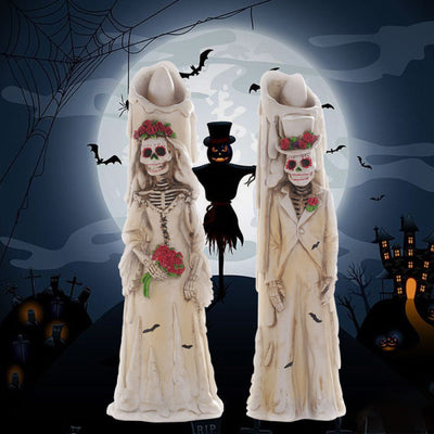 Decoración Halloween con Luces LED - Collar Calavera, Velas y Luces Decorativas - Image 2
