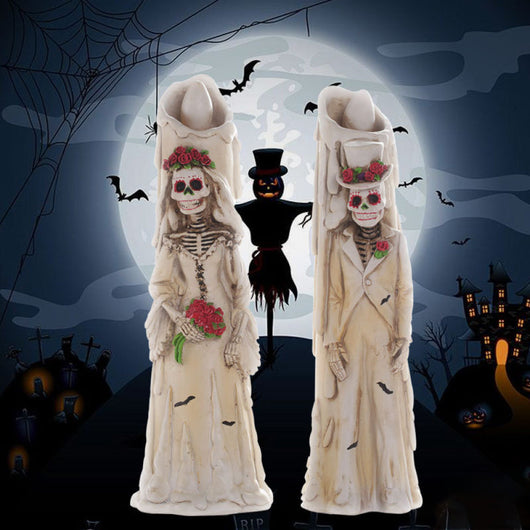 Decoración Halloween con Luces LED - Collar Calavera, Velas y Luces Decorativas - Image 2