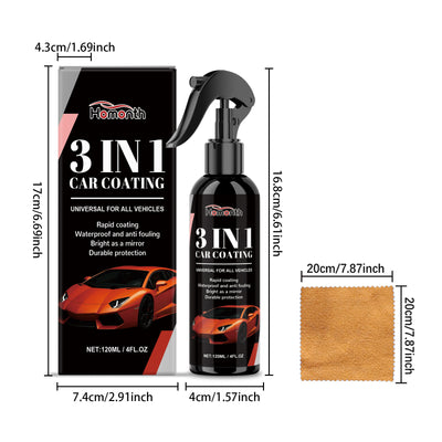 Spray Protector 3 en 1 para Auto - Limpieza, Brillo y Cera - Image 11