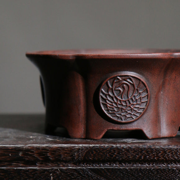 Vaso Totem de Cerâmica Roxo Grande - Bonsai e Plantas Decorativas