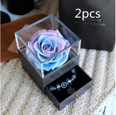 Caja de Joyero con Rosa Eterna - Regalo Perfecto para Amor y Ocasiones Especiales - Image 13