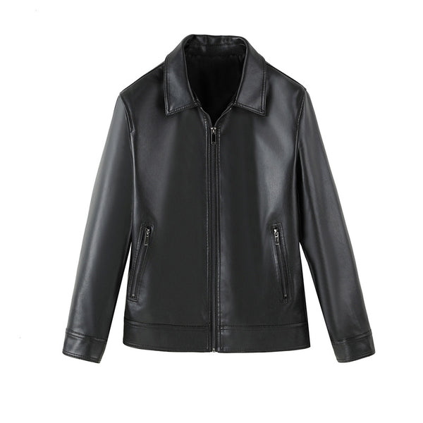 Chaqueta Blazer de Negocios en Cuero con Solapas - Image 7