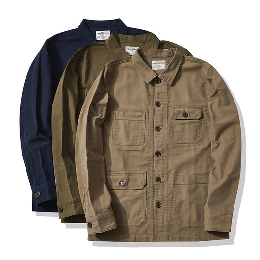 Chaqueta de Trabajo Francesa Multipocket para Hombre