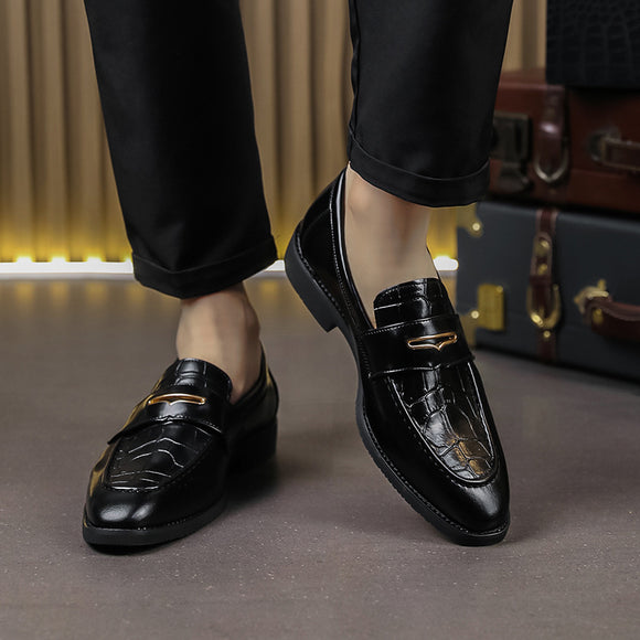 Zapatos Formales de Cuero para Hombre Talla Grande - Diseño Puntiagudo Elegante