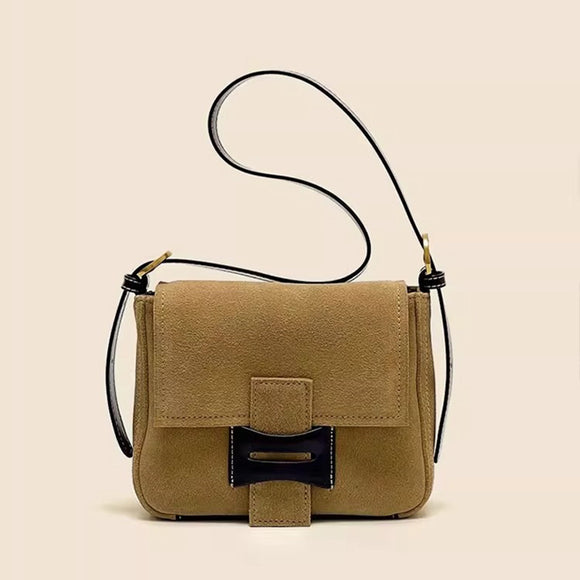 Bolso Mensajero de Cuero Genuino con Acabado Mate
