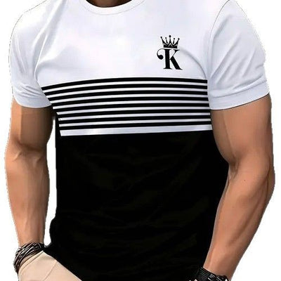 Playera Casual de Contraste para Hombre - Algodón Premium de Alta Calidad - Image 5