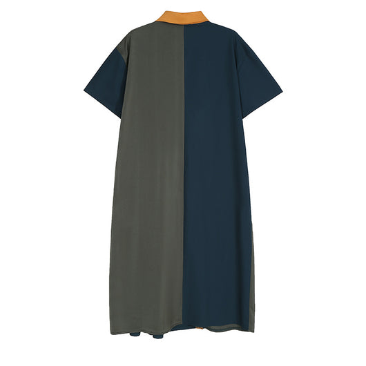 Vestido Casual Estilo Hong Kong con Combinación de Colores - Image 5