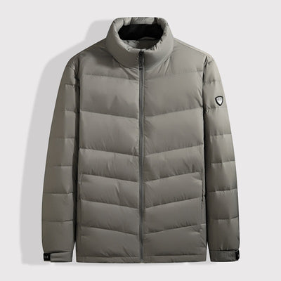Chaqueta de Plumas para Hombre con Cuello Alto - Abrigo Cálido Otoño Invierno - Image 6
