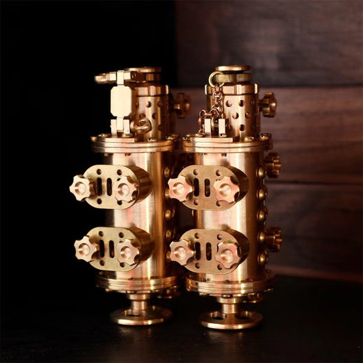 Encendedor Mecánico Steampunk de Cobre Puro Artesanal - Image 10