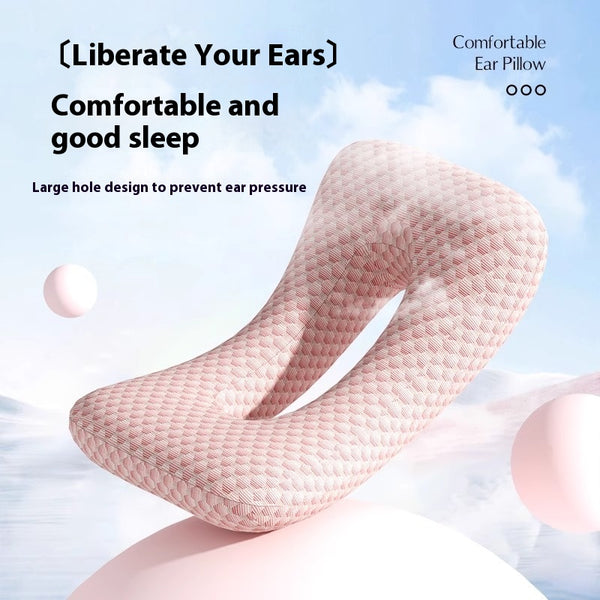 Almohada Ergonómica para Dormir Profundo sin Presión en los Oídos