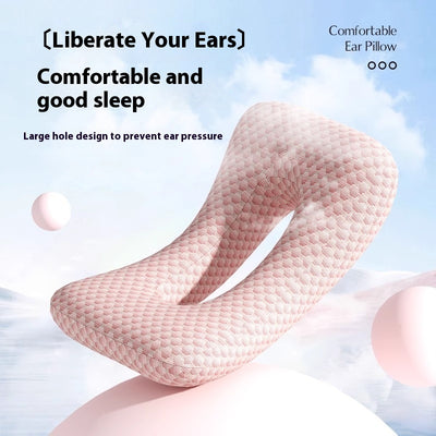 Almohada Ergonómica para Dormir Profundo sin Presión en los Oídos