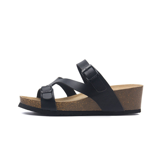 Sandalias de Corcho con Tacón Alto para Playa - Comodidad y Estilo - Image 12