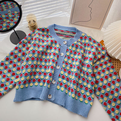 Cardigan Holgado Estilo Universitario para Mujer - Image 59