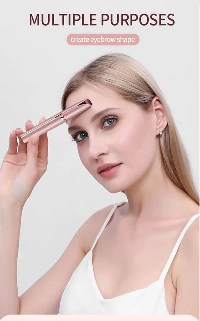 Depiladora Eléctrica 2 en 1 para Cejas y Vello Facial - Recargable USB, Impermeable y Portátil - Image 20