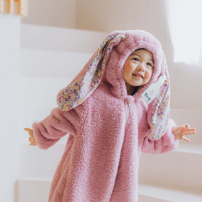 Pijama Enterizo de Conejo Peluche para Niños - Tela Acolchada - Image 7