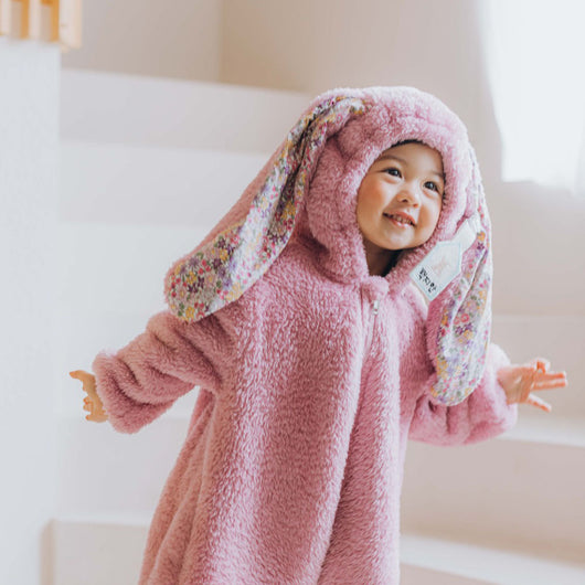 Pijama Enterizo de Conejo Peluche para Niños - Tela Acolchada - Image 7