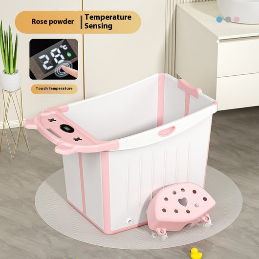 Bañera Plegable Infantil Grande con Refuerzo de Grosor - Image 11