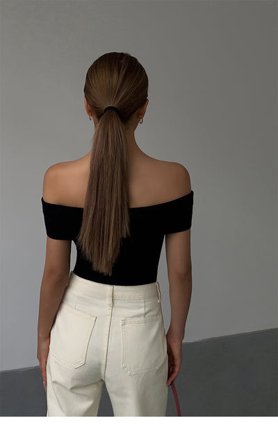 Top Tejido Asimétrico Cropped para Mujer - Image 23